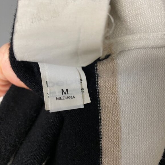 BEBE Y2K Cap Sleeve Striped Open Back Mini Sweater Dress Size M - Picture 8 of 8